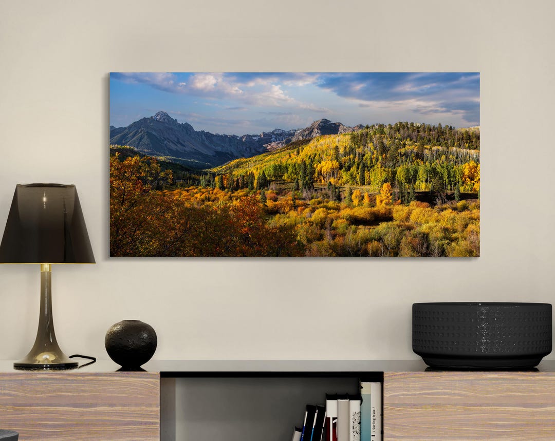 Telluride Colorado Wall Art, San Juan Mountains Autumn Print, Dallas ...