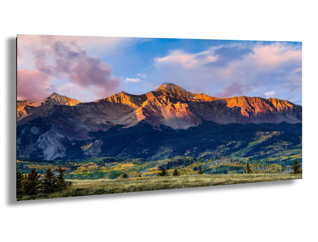 Wilson Peak Colorado Print, Telluride Wall Art, Panoramic Mountain ...