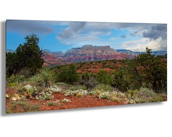 Sedona Desert Panoramic Picture: Arizona Wall art, Southwest home decor print