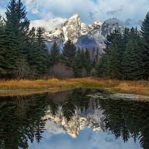 Canvas picture of Tetons, Grand Teton art, Wyoming art, Tetons canvas, Teton National park, Grand Tetons photography, Schwabacher landing