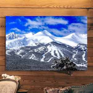 Breckenridge wall art, Breckenridge ski runs, Breckenridge canvas art, extra large wall art, Frisco Colorado, cabin decor, triptych