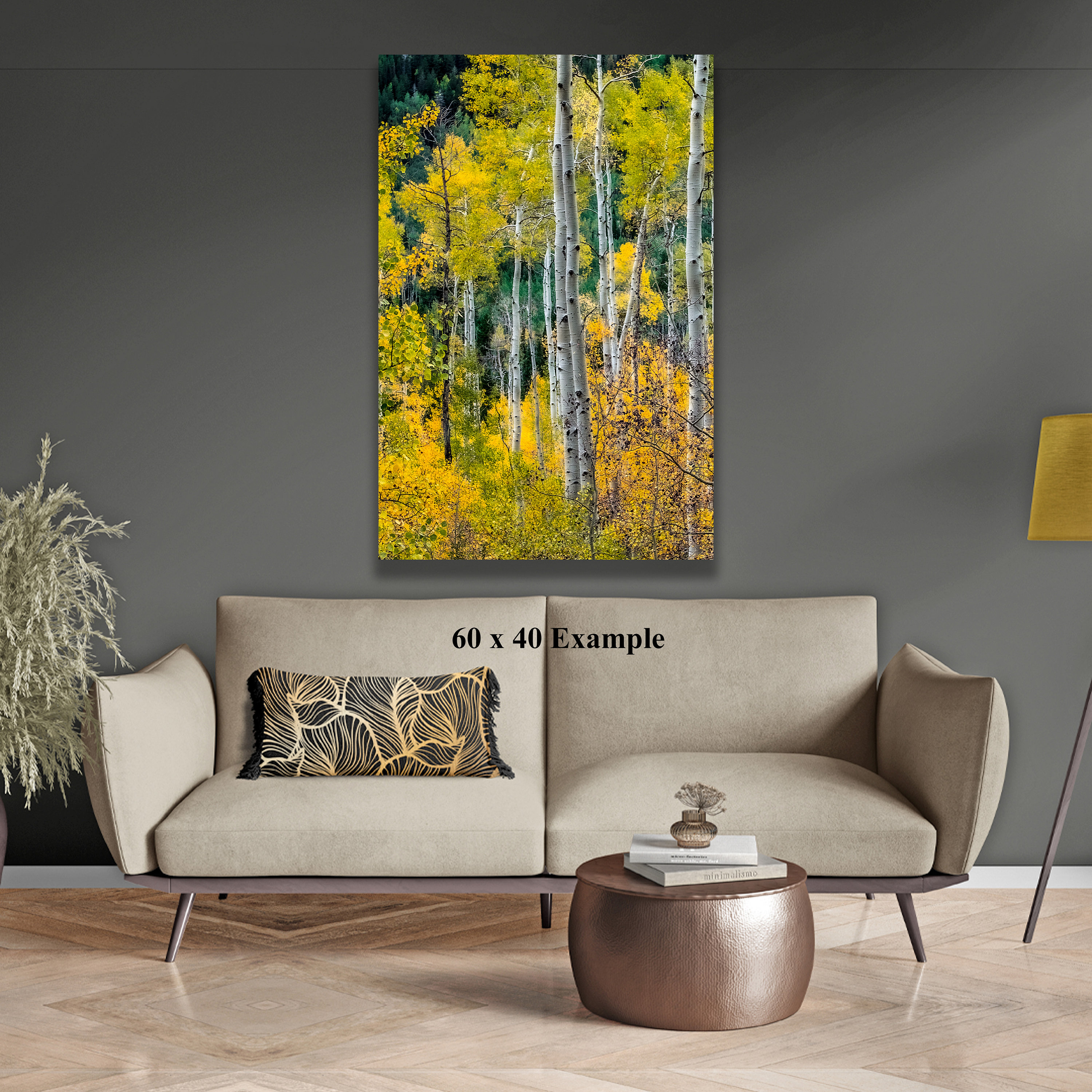 Aspen Tree Wall Art, Aspen Trees in Autumn, Colorado, Autumn Decor