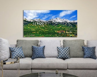 Breckenridge Ski Resort Art: Colorado Summer Landscape, Extra Large Wall Art