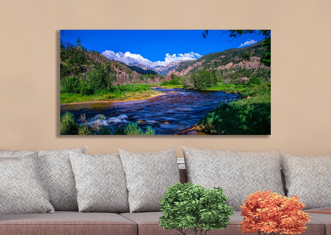 Rocky Mountain National Park Canvas Art: Colorado Stream Landscape - Etsy