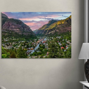 Ouray Colorado Canvas Print: San Juan Mountains Landscape Wall Art