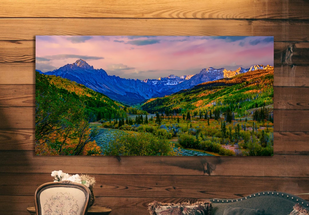 Colorado Wall Art, Farmhouse Decor, 3 Piece Wall Art, Autumn Colors