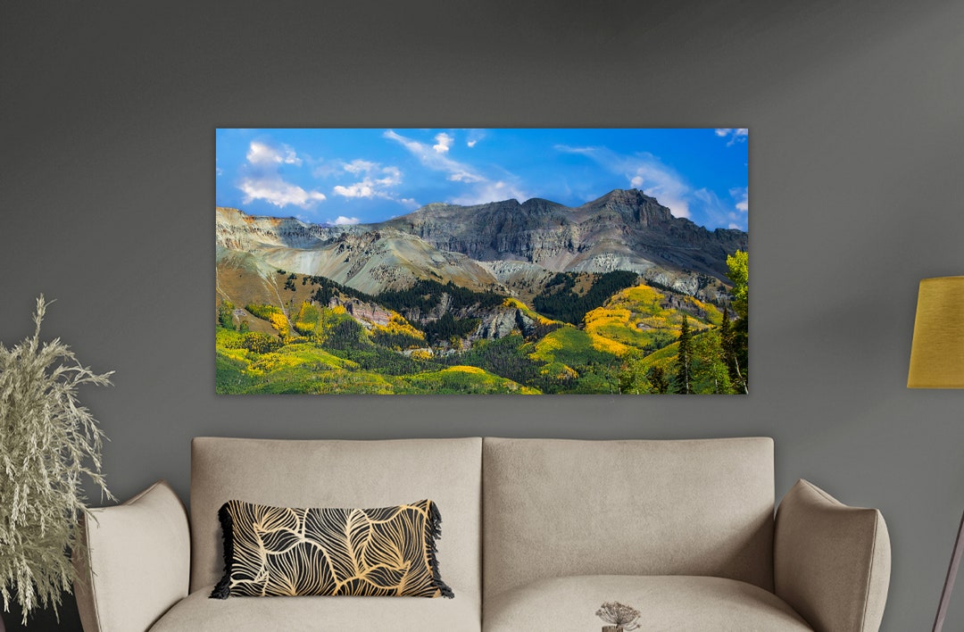 Telluride Colorado Photography: Autumn Aspens Mountain Wall Art - Etsy