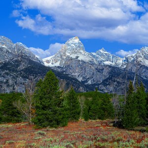 Wyoming Tetons landscape canvas or metal, Grand Teton art, Wyoming art, Tetons canvas, Teton National park, Grand Tetons photography