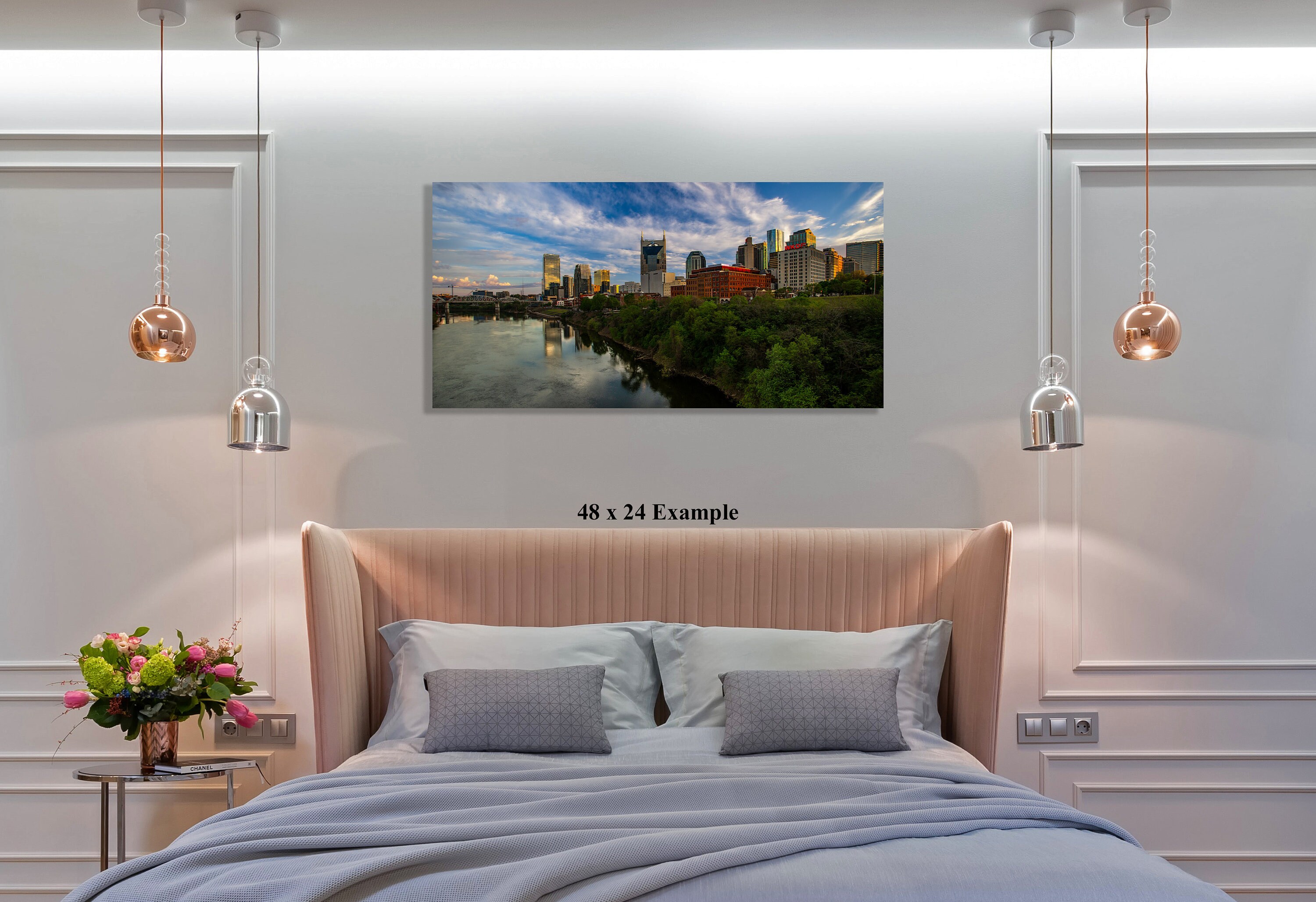 Nashville Skyline Wall Art, Nashville Tennessee Photograph, Nashville