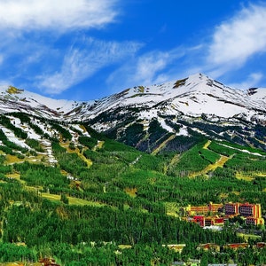 Breckenridge Colorado canvas, spring in Breckenridge, ski poster, Breckenridge triptych, Breckenridge ski map, Breckenridge wall art