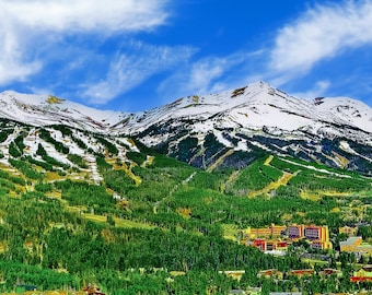 Breckenridge Colorado Canvas Print: Spring Ski Mountain Wall Art