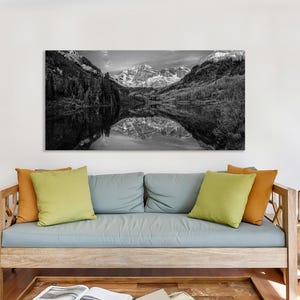 Maroon Bells Print: Aspen Colorado Photography, Rocky Mountain Decor
