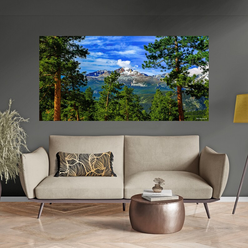 Rocky Mountain Wall Art, Estes Park is Home to the 14er, Longs Peak