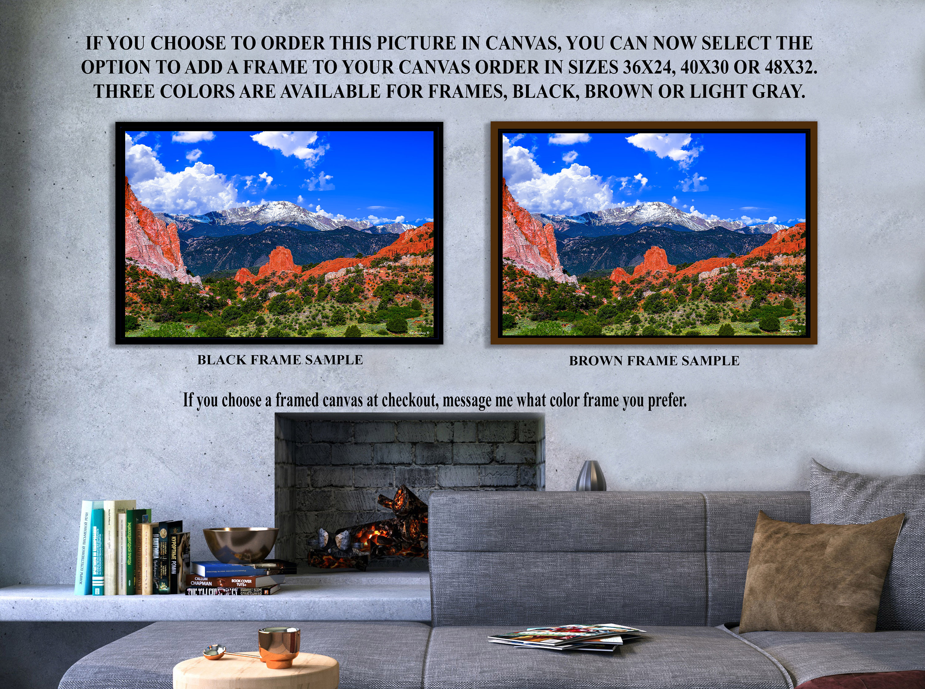 Garden of the Gods, Pikes Peak, Colorado Springs, Colorado 14er