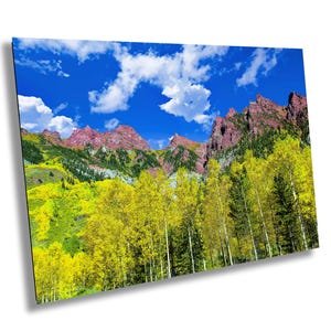 Golden Aspen Trees Colorado Print: Rocky Mountain Autumn Landscape