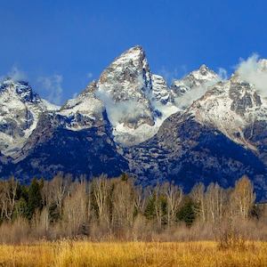 Teton National park canvas print,  Grand Teton art, Teton National park, Grand Tetons, mountain photography, Wyoming photography