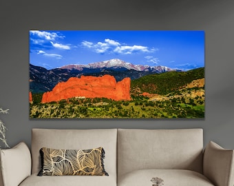 Garden of the Gods & Pikes Peak Print: Colorado Springs Wall Art
