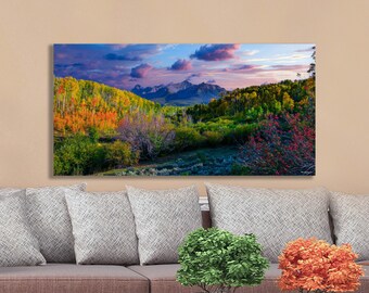 San Juan Mountains Autumn Landscape Art: Telluride Colorado