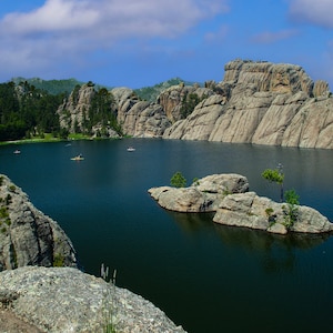 South Dakota lake, Sylvan Lake in South Dakota, Custer state park, Black Hills, mountain lake, S. Dakota, Rushmore,