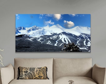 Breckenridge Ski Resort Print: Colorado Winter Landscape Wall Art