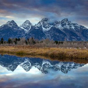 Wyoming Tetons on canvas or print, Grand Teton art, Teton photography, Tetons landscape, Teton National park, Rocky Mountain wall art