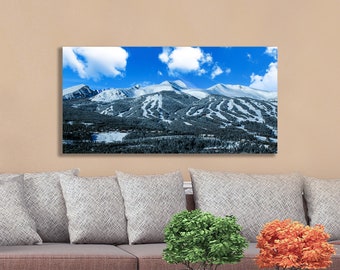 Breckenridge Colorado Ski Resort Wall Art: Mountain Landscape Poster