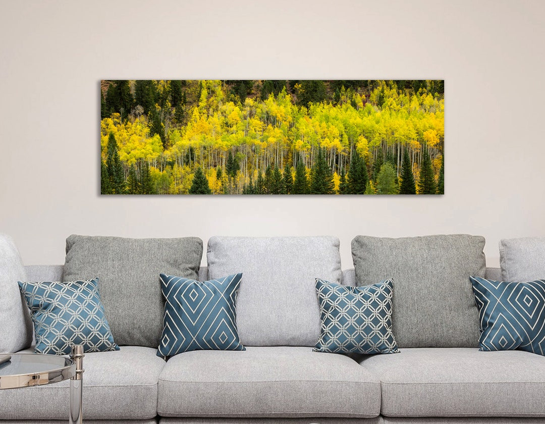 Aspen Trees Panoramic Wall Art Panoramic Wall Art Aspen Tree Etsy