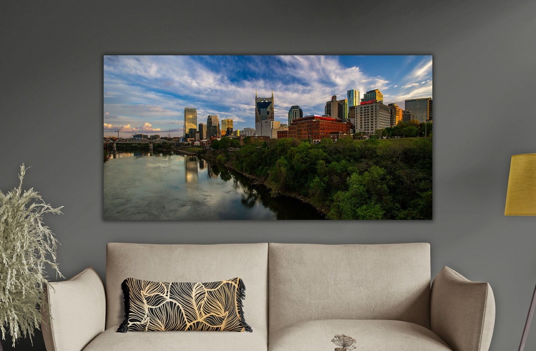 Nashville Skyline Wall Art, Nashville Tennessee Photograph, Nashville
