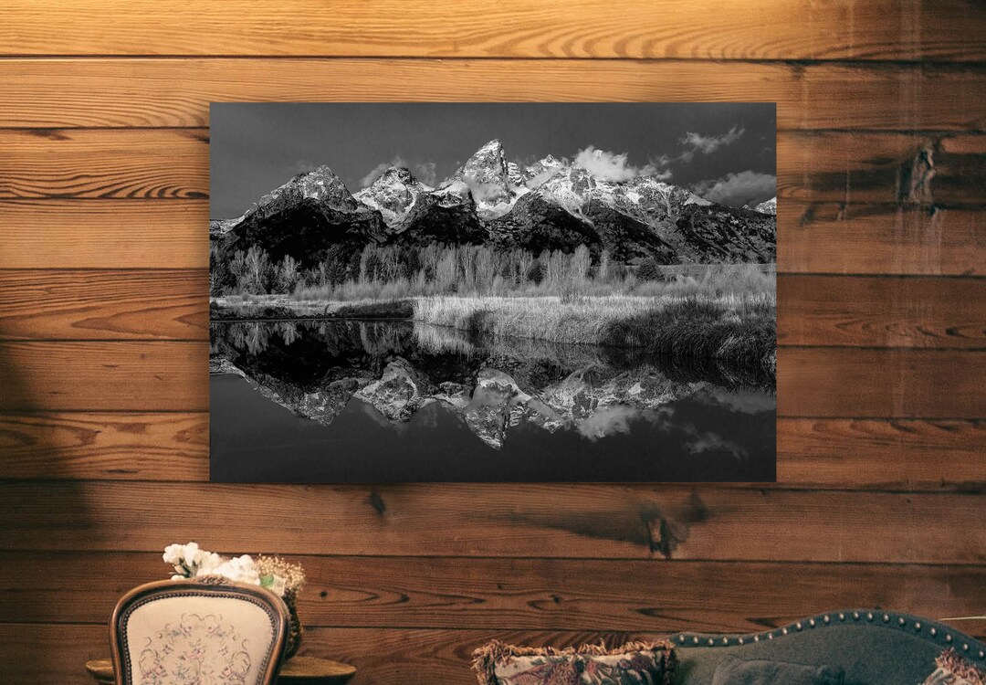 Grand Teton Black and White Landscape Photography: Ansel Adams Style ...