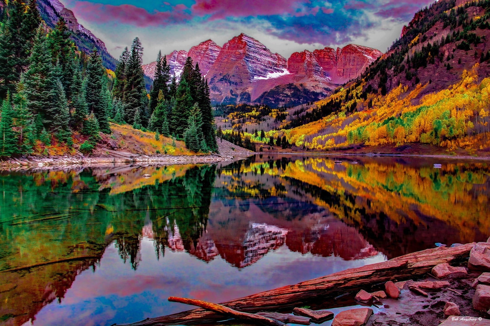 Maroon Bells Autumn Canvas Print: Colorado Mountain Wall Art - Etsy
