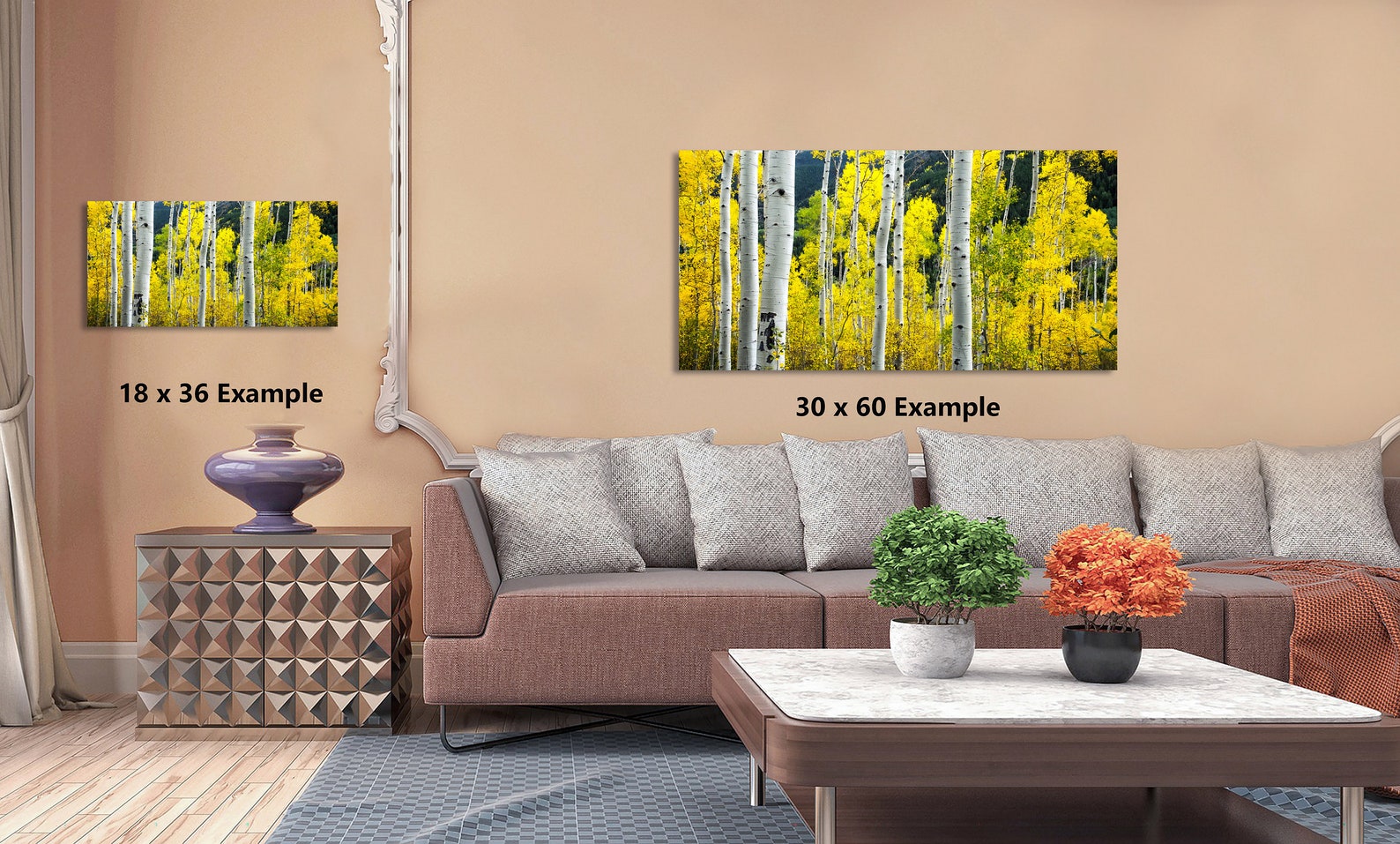 Aspen Tree Wall Art Aspen Trees Forest Wall Art Birth Tree Etsy