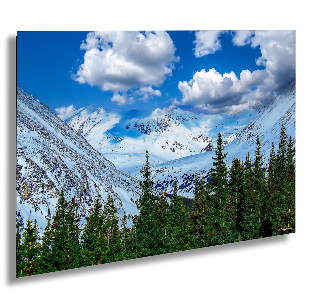Colorado Winter Mountain Photography: Snowy Rocky Mountain Canvas Print ...