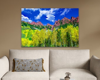 Aspen Tree Canvas Print: Colorado Fall Nature Wall Art