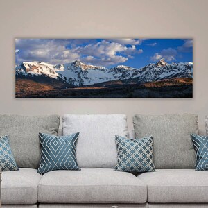 San Juan Mountains Panoramic Print: Colorado Rocky Mountain Wall Art