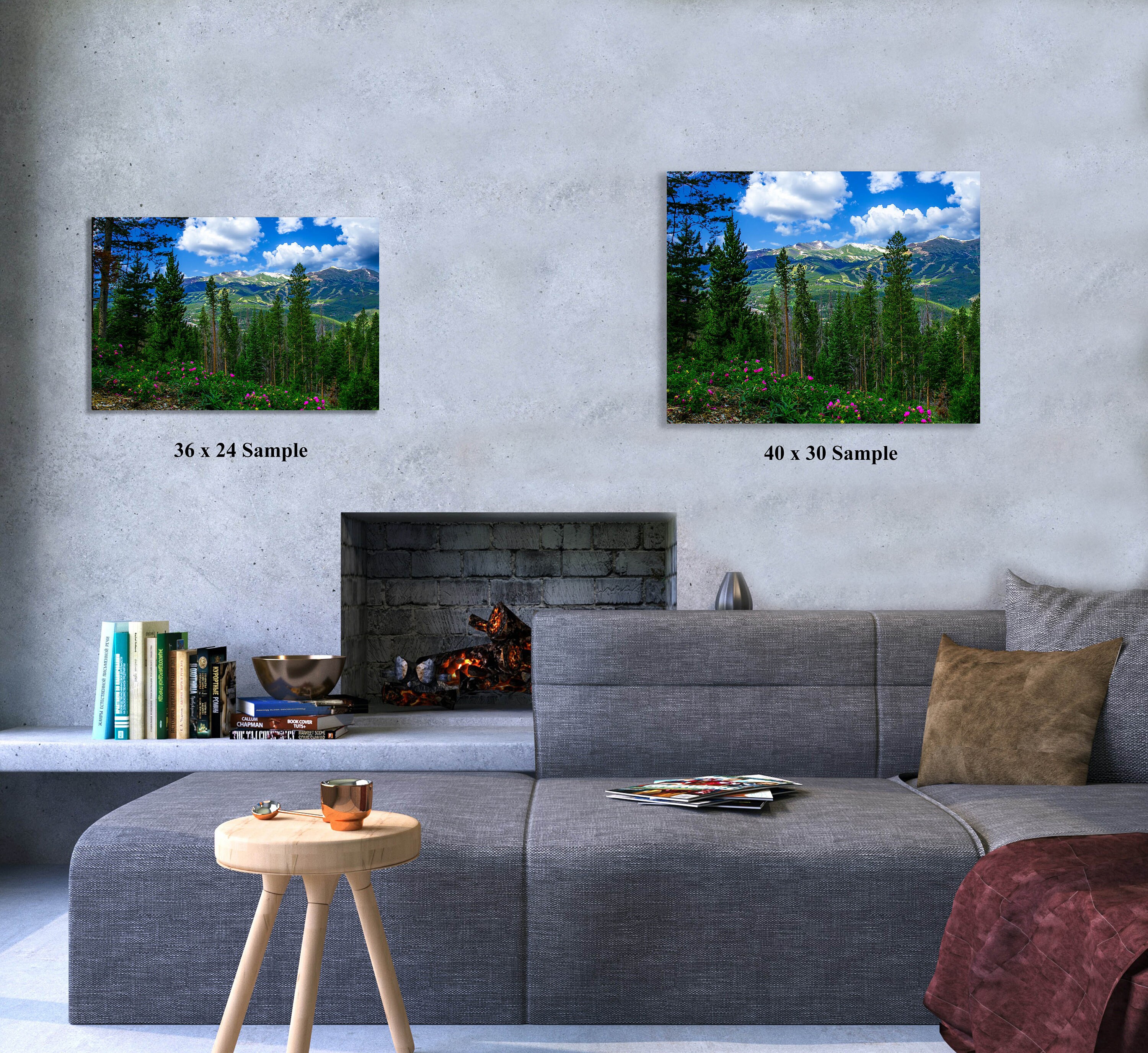 Breckenridge Colorado Summertime Picture, Breckenridge Art, Wildflowers