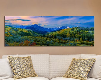 San Juan mountains, mountain panoramic, Telluride art, extra large wall art, Colorado wall art, printable wall art, cabin decor