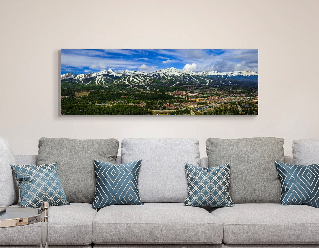 Breckenridge Wall Art, Breckenridge Art, Panoramic Large Picture of