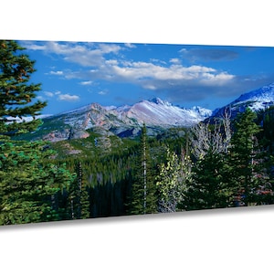 Rocky Mountain National Park Canvas Print | Longs Peak Landscape, Colorado Mountains Art, Estes Park Decor, Nature Wall Art