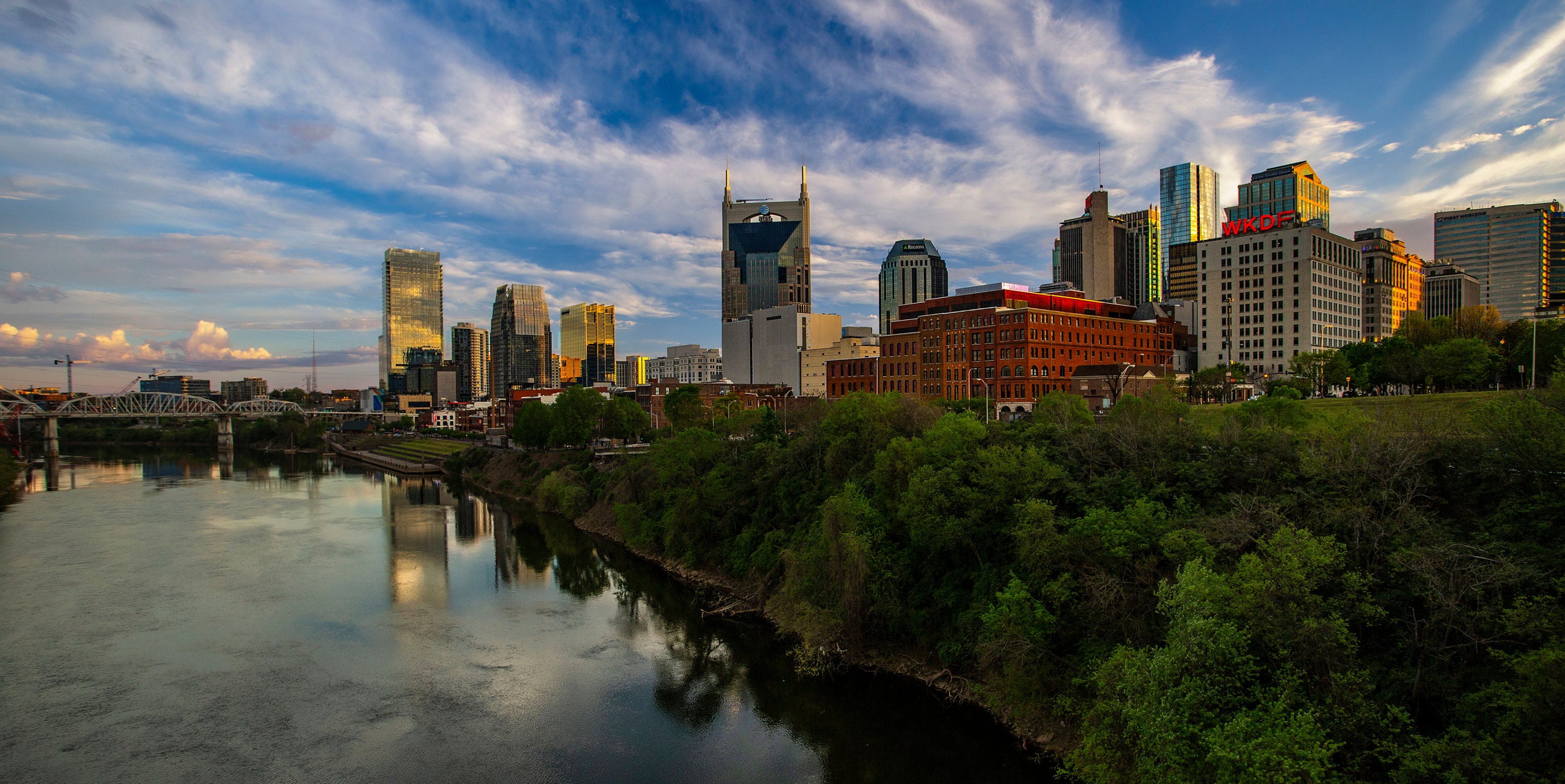Nashville Skyline Wall Art, Nashville Tennessee Photograph, Nashville