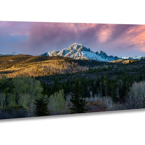 San Juan Mountains Canvas Print: Colorado Rocky Mountain Sunrise