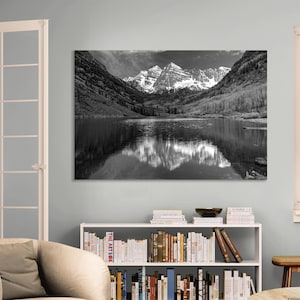 Maroon Bells Canvas Print: Colorado Mountain Landscape Photography