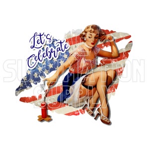 Trasferibili a sublimazione pronti per la stampa / Fino a 13" x 19" / Festeggiamo / USA / Americano / 4 luglio / 4 luglio / Giorno dell'indipendenza