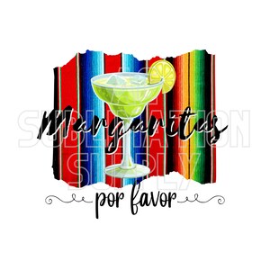 Ready to Press Sublimation Transfers | Up to 13&quot; x19&quot; | Margaritas Por Favor | Cinco De Mayo | Salt | Lime | Tequila | Margarita