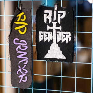 RIP Gender | PUNK PATCHES | Handpainted | Multiple Designs