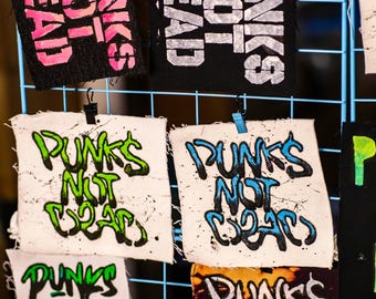 Punks Not Dead | PUNK PATCHES | Handpainted | Multiple Designs | Customizable
