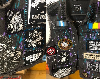 Custom Made to Order Punk Vests