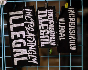 Increasingly Illegal | PUNK PATCHES | Handpainted | Multiple Designs | Customizable