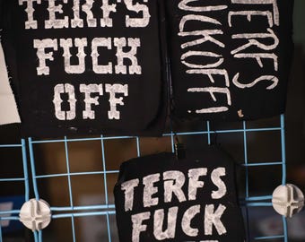 Terfs Fuck Off | PUNK PATCHES | Handpainted | Multiple Designs | Customizable