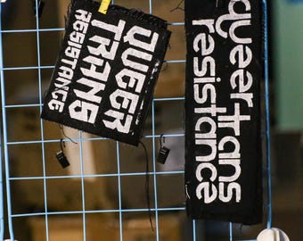 Queer Trans Resistance | PUNK PATCHES | Handpainted | Multiple Designs | Customizable