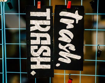 Trash | PUNK PATCHES | Handpainted | Multiple Designs | Customizable